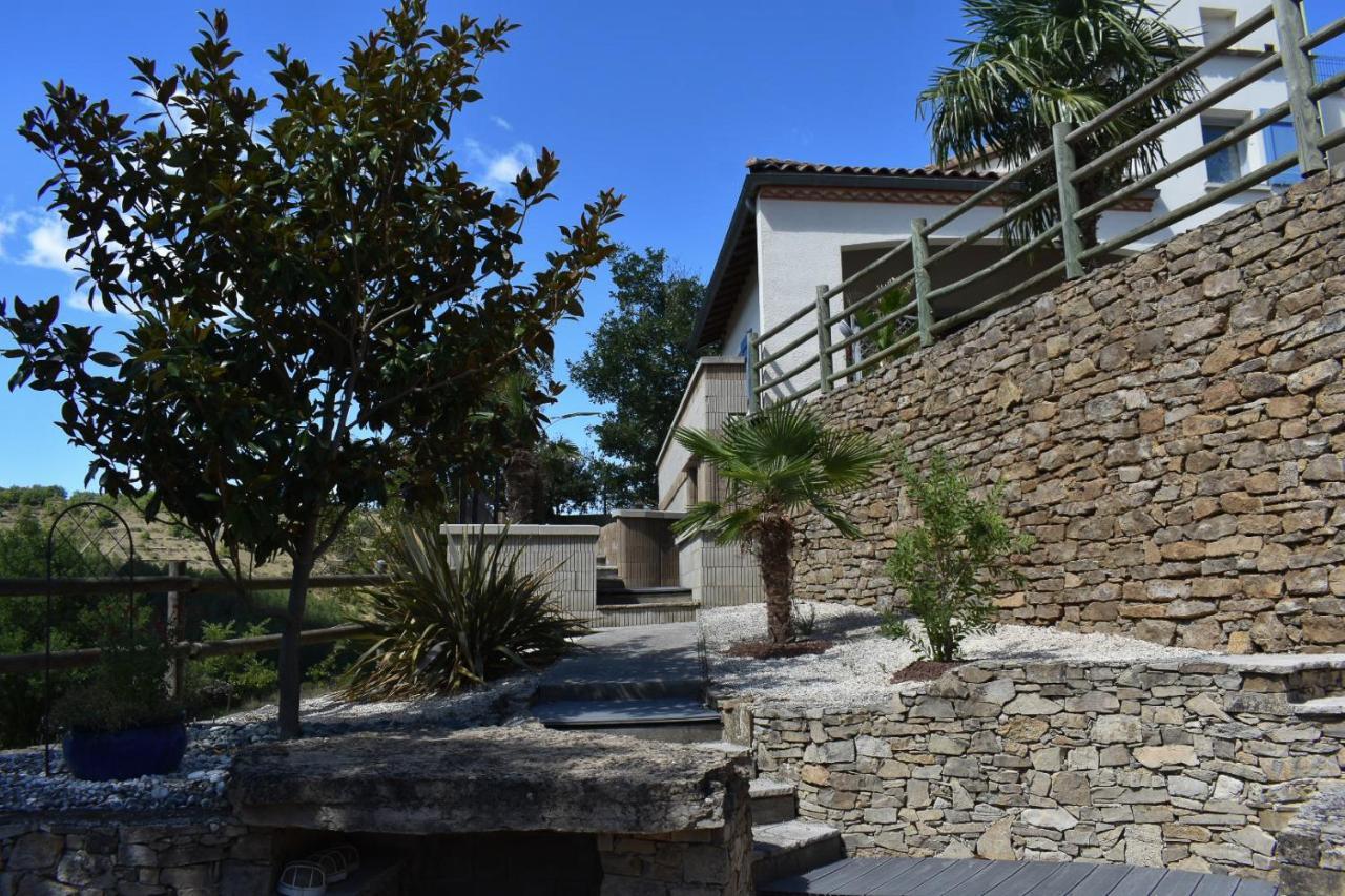 Chambre Au Calme Avec Spa Privatif Gratuit Sud Aveyron Les Palmiers Des Causses Saint-Rome-de-Tarn Eksteriør bilde