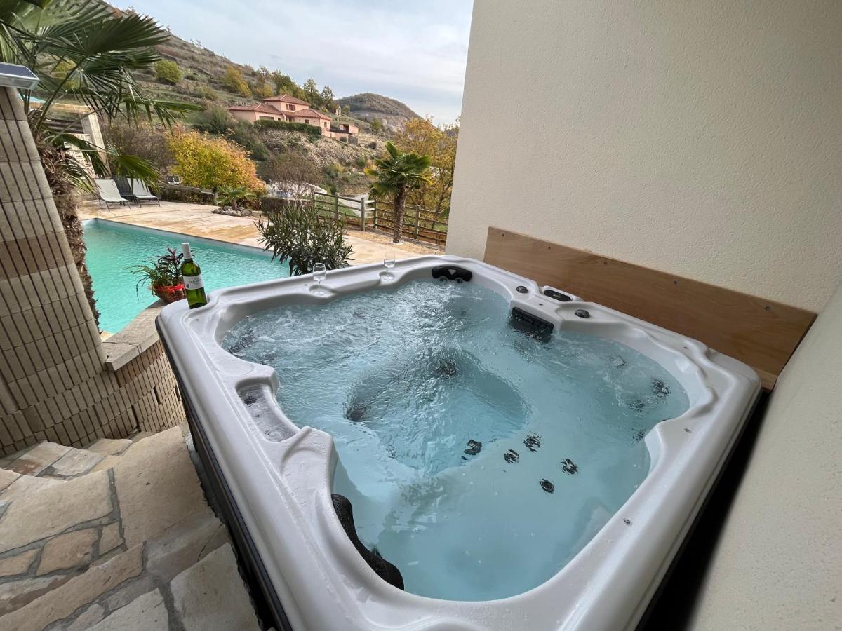 Chambre Au Calme Avec Spa Privatif Gratuit Sud Aveyron Les Palmiers Des Causses Saint-Rome-de-Tarn Eksteriør bilde
