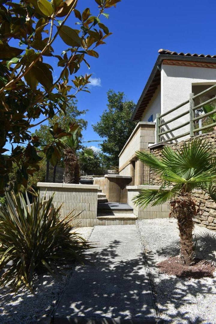Chambre Au Calme Avec Spa Privatif Gratuit Sud Aveyron Les Palmiers Des Causses Saint-Rome-de-Tarn Eksteriør bilde